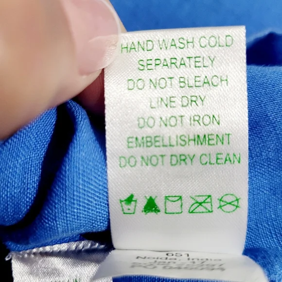 Lilly Pulitzer Linen Tunic Top Blue White Embroidered V-Neck Long Sleeve Size S - Picture 14 of 15